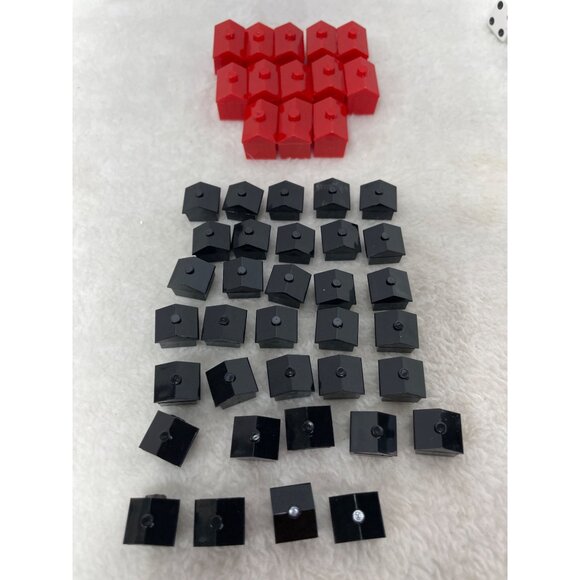 Pewter Monopoly Game Pieces Dice Houses Motels Collector Edition - Picture 5 of 6